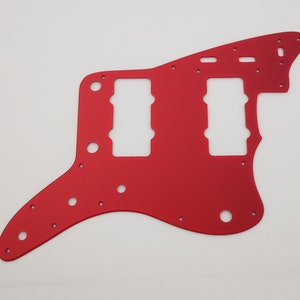 red acrylic pickguard for us/mex fender standard jazzmaster guitar