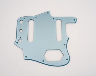 metallic ice blue acrylic pickguard for us/mex fender standard jaguar bass