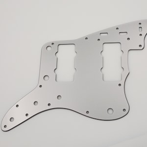 metallic silver acrylic pickguard for us/mex fender standard jazzmaster guitar