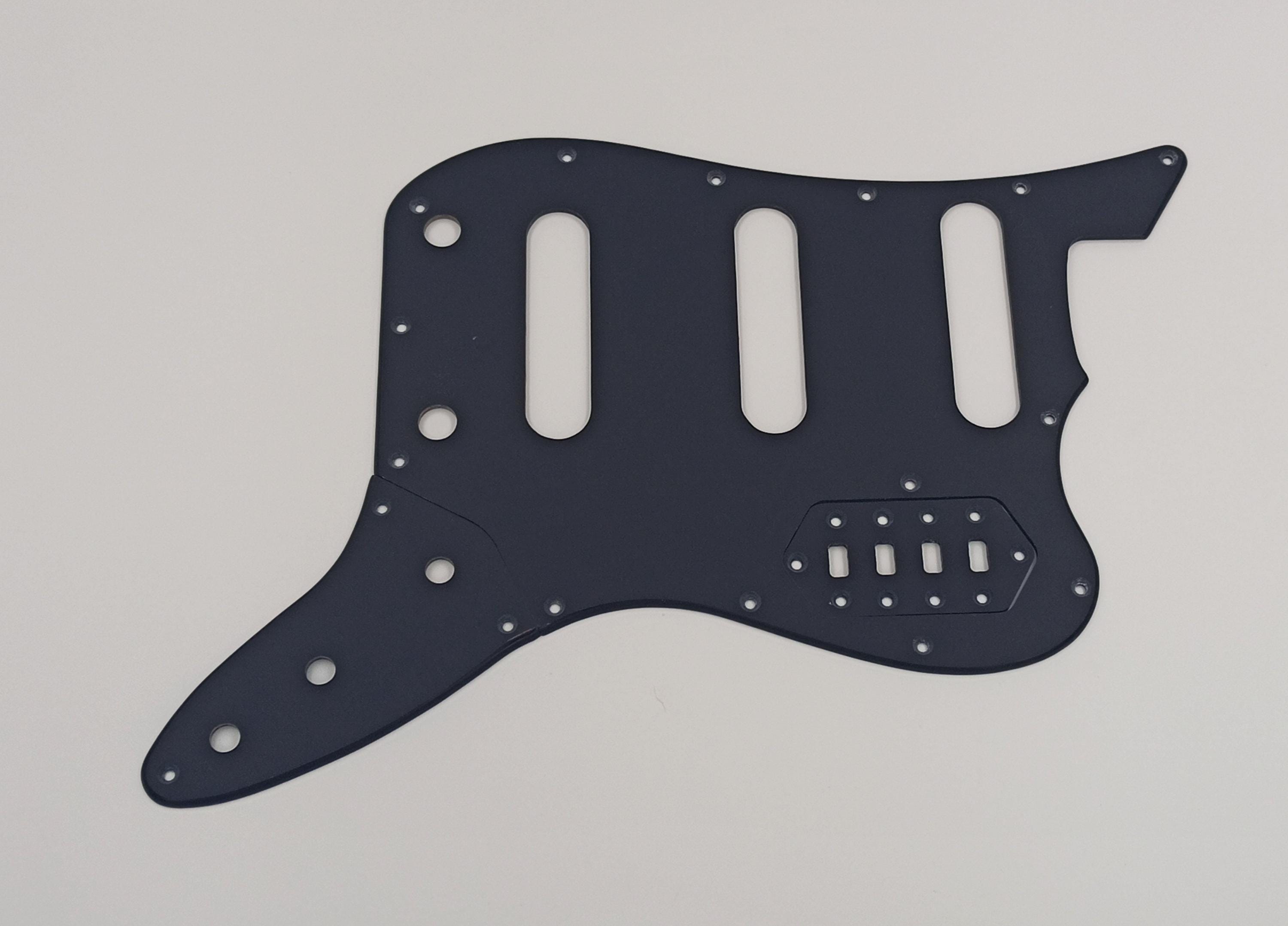 Black Acrylic Pickguard & Control Plates for SQUIER VI Vintage