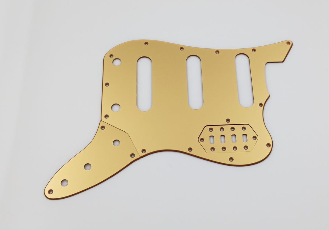 Metallic Gold Acrylic Pickguard for Squier Vintage Modified VI Bass - Etsy