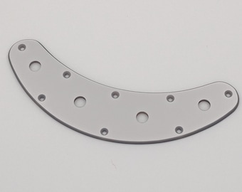 metallic silver acrylic control plate for musicman stingray bass