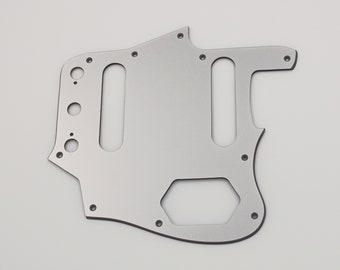 metallic silver acrylic pickguard for us/mex fender standard jaguar guitar