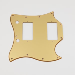 metallic gold acrylic pickguard for gibson sg standard guitar