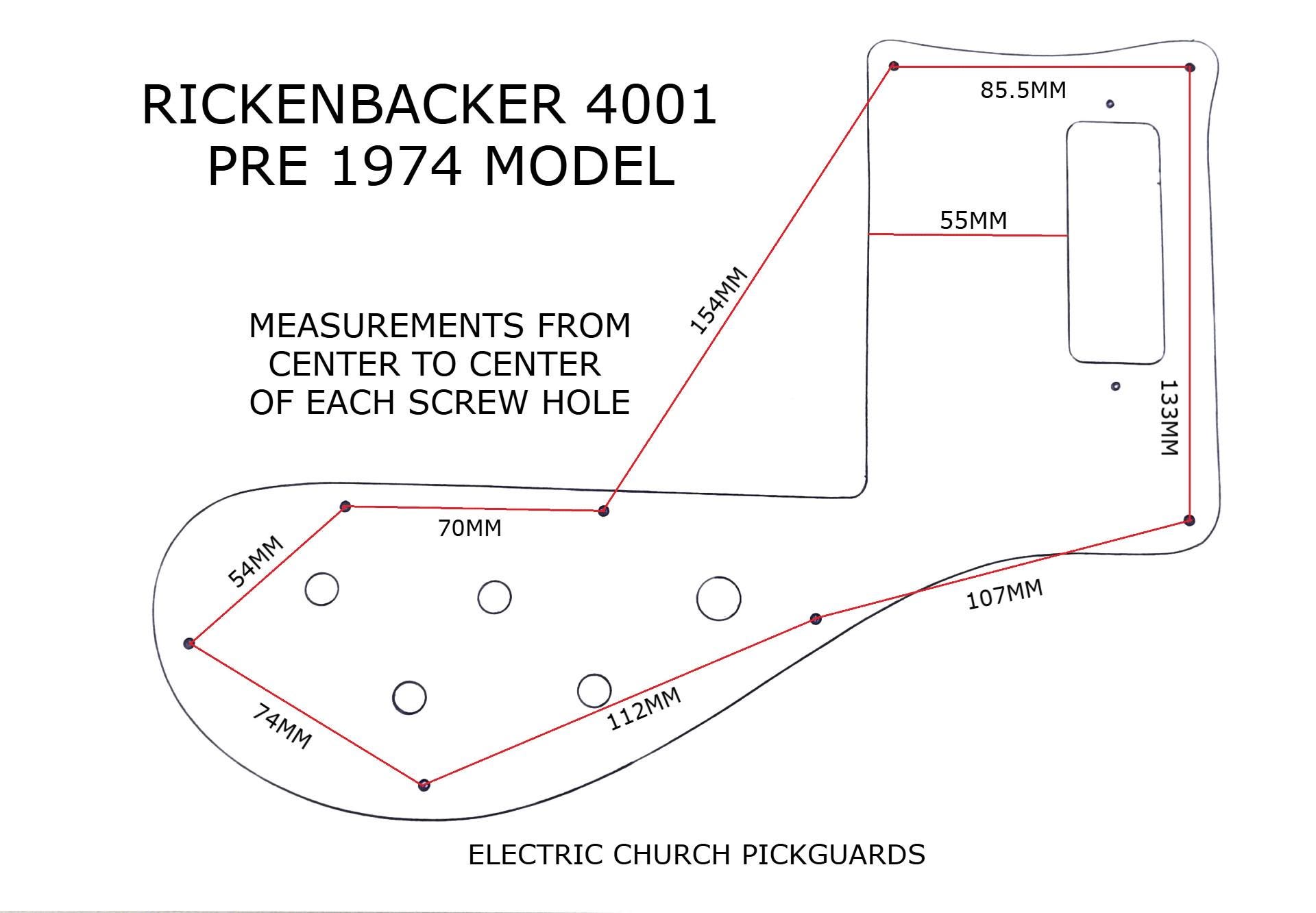 Metallic Ice Blue Acrylic Pickguard for RICKENBACKER 4001 Bass - Etsy