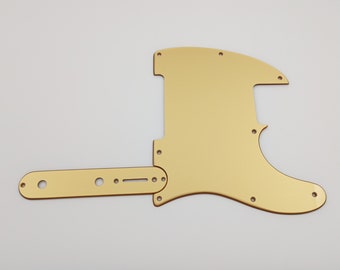 5/8 hole metallic gold acrylic pickguard & control plate for us/mex FENDER ESQUIRE telecaster
