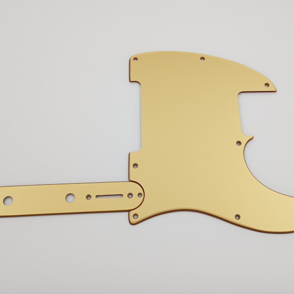 5/8 hole metallic gold acrylic pickguard & control plate for us/mex FENDER ESQUIRE telecaster