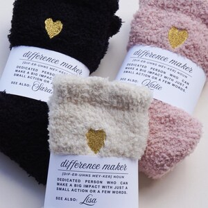 Difference Maker Gift Idea Socks Retirement Gift Employee Appreciation Gift Teacher Thank You Gift Coworker Admin Gift Special Person Gift