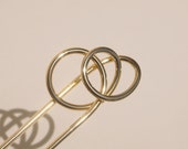 Brass Hair Pin, Gold Hair Stick, Brass Hair Fork, Thoughtful Gifts for Her, Hair Pins for Women, Modern Hair Pin, Boho Minimal, Christmas