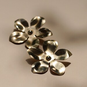 Acrylic Flower Drop Stud Earrings Bohemian Resin Crystal Beaded Floral...
