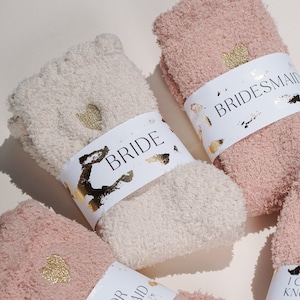 Bridesmaid Socks Proposal Gift Bridal Party Gift Best Bridesmaid Gift Ideas Fluffy Sock Favor Shower Getting Ready Outfit Maid of Honor Gift