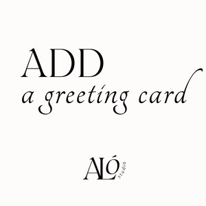 ADD ON | [Personalisierte Grußkarte]: Geschenkhinweis Grußkarte für Ihre Bestellung