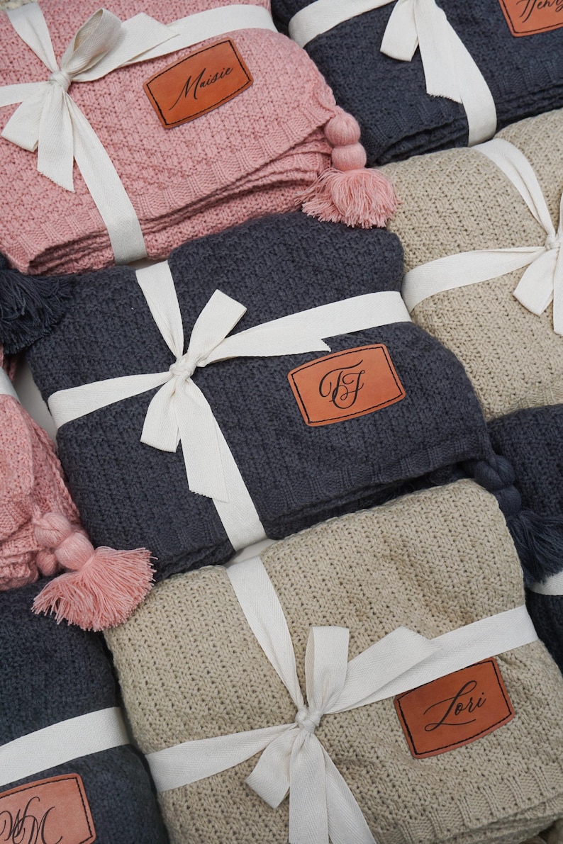 Name Custom Blanket Personalized Blanket for Adult Blanket Monogrammed Blanket Wedding Gift Housewarming Gift For Couple Boho Throw Blanket