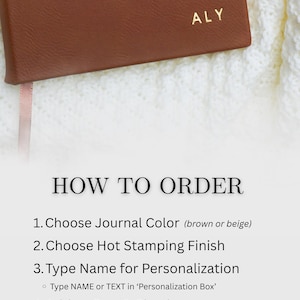 Personalized Monogrammed Journal Notebook Custom Vegan Leather Writing Journal Embossed Name Leather Notebook Christmas Gift Idea for Him