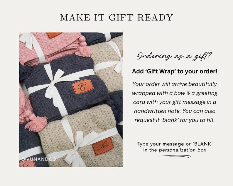 a collection of wrapped gifts with ribbons and a personalized note, suggesting a gift-giving scenario.