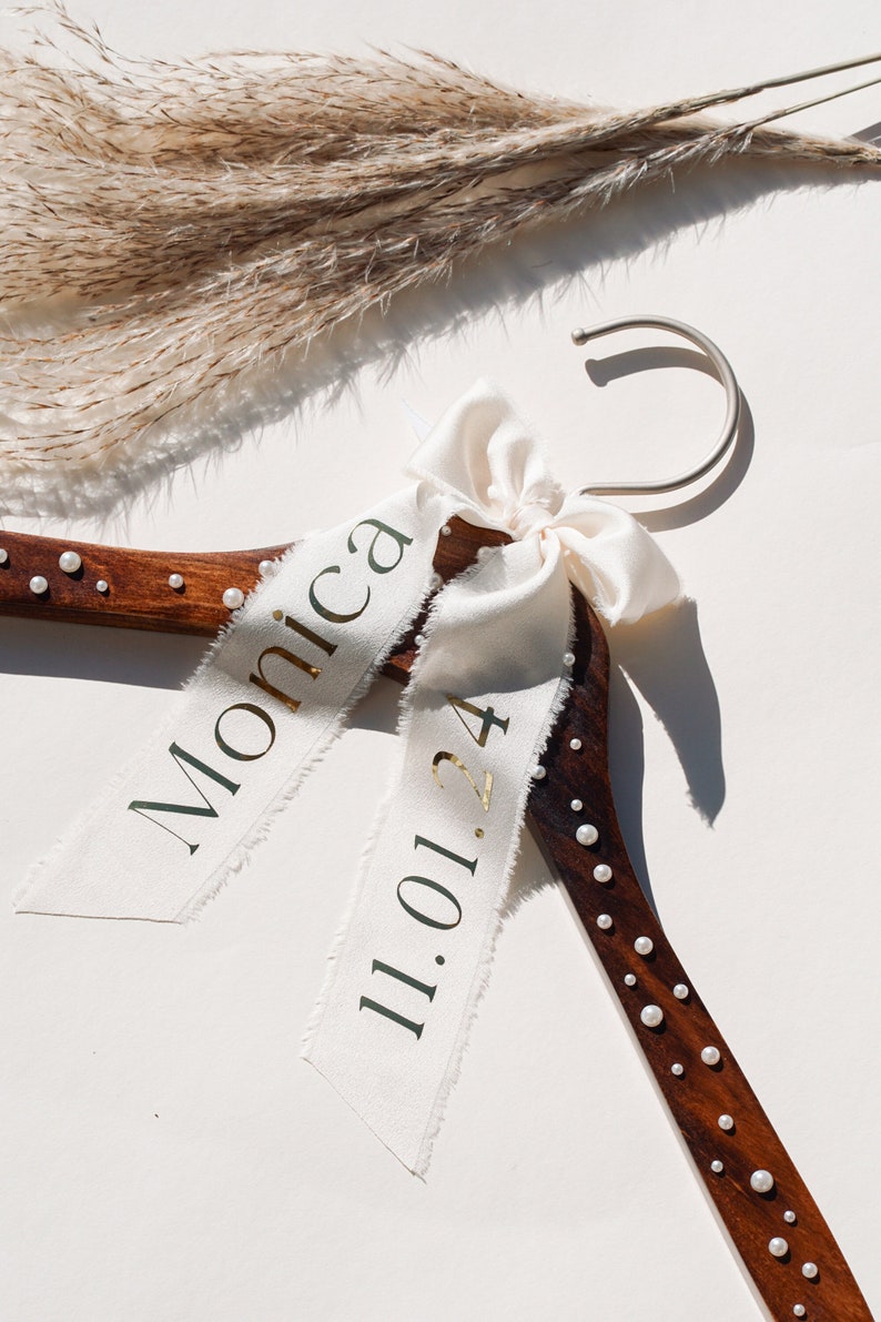 Bride Personalized Gift Wedding Hanger Tag Bridesmaid Hanger Personalized