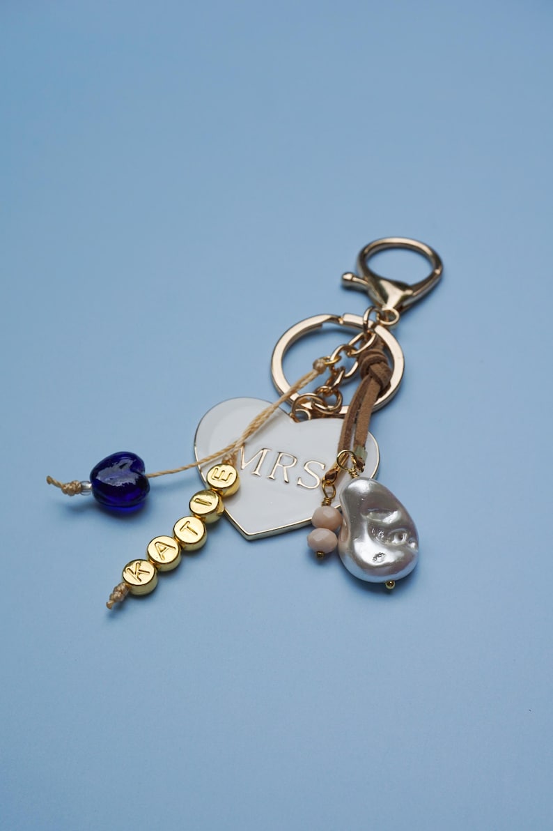 Custom Future MRS Trendy Keychain Bag Charm Friend Engagement Gift ...