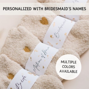 Bridesmaid Sock Gift Bridal Party Fuzzy Sock Gift Proposal Gift Cozy Sock Getting Ready Bridesmaid Maid of Honor Gift Bachelorette Party Gif