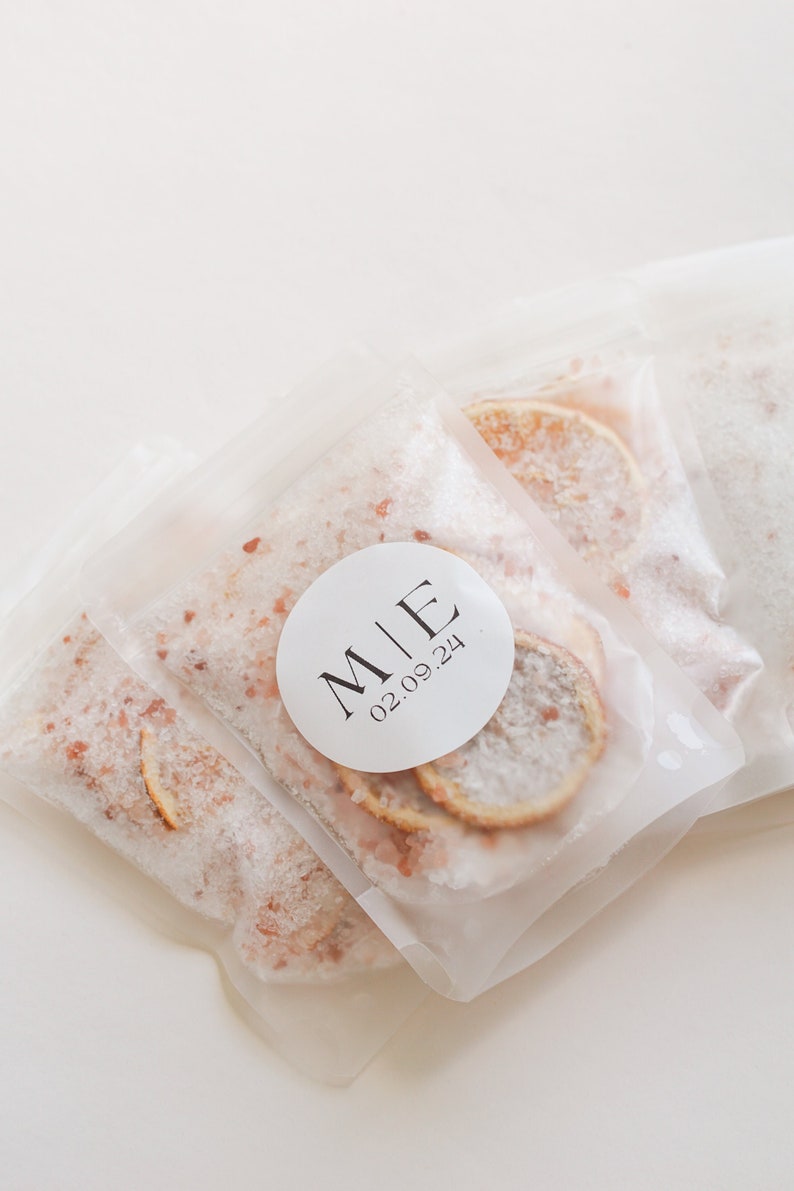 Bath Salts Wedding Favors for Guest in Bulk Bridal Shower Favor for Guests