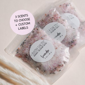 Bath Salts Wedding Favors for Guest in Bulk Bridal Shower Favor for Guests in Bulk Baby Shower Favor Custom Favor Bachelorette Party Favors