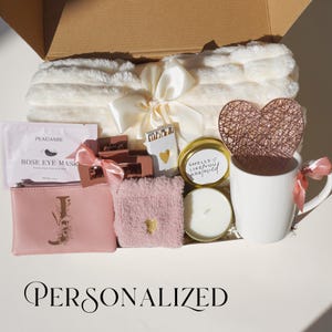 Sending a Hug Gift Box Birthday Gift Basket for Her Women Self Care Gift Box Cozy Care Package Thank You Gift Mom Mothers Day Gift Get Well