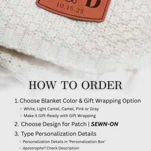 Personalized Wedding Gift for Couple Blanket Custom Gift Idea Throw Blanket with Name Keepsake Gift New Home Couple Blanket Wedding Present image 4