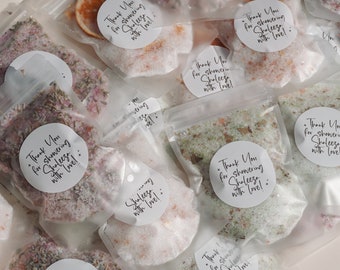 Bath Salt Spa Gift Bridal Shower Party Favor For Guest Bridesmaid Gift Mineral Relaxing Luxury Bath Salt Lavender Custom Stress Relief Gift