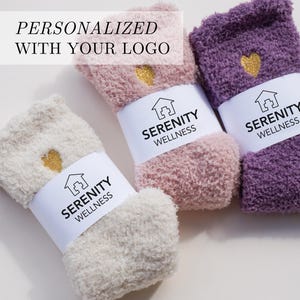 Custom Logo Socks Corporate Gift for Employee with Logo Promotional Appreciation Gift Item Office Business Gift Client Company Gift Branded Bild 1