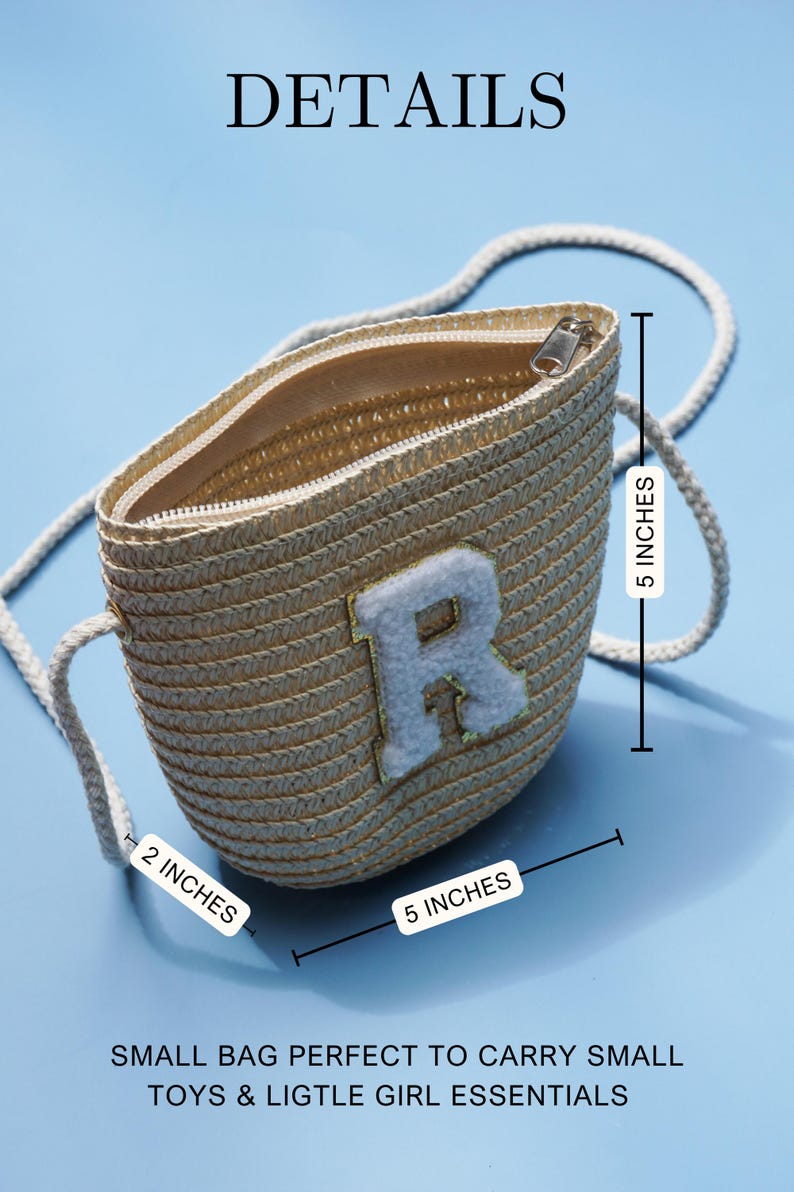 Personalized Kid Gift Boho Little Girl Purse Bag Toddler Girl Birthday Gift Handbag for Girl Children Bag Flower Girl Gift Idea Niece Gift image 5