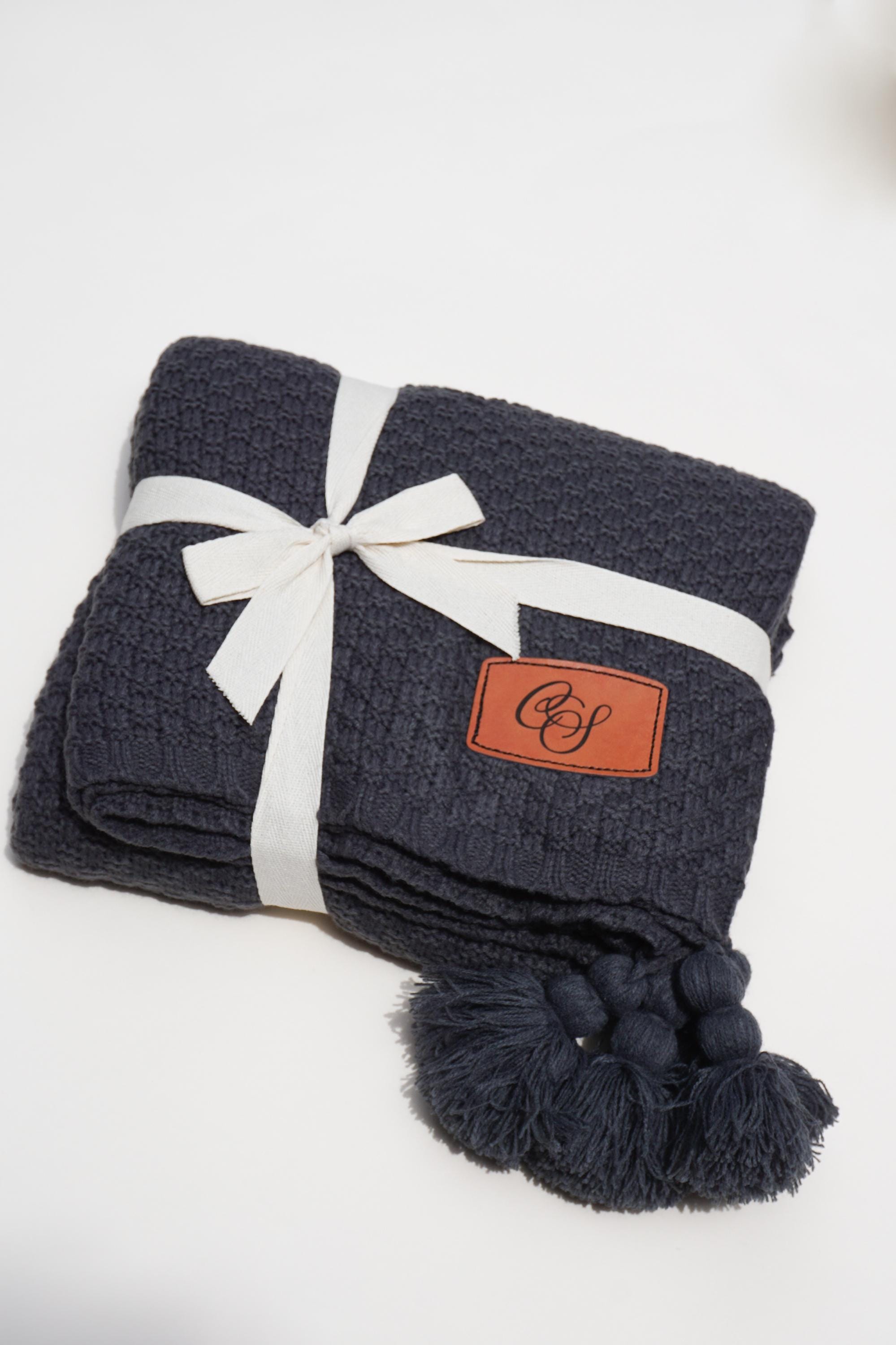 Custom Monogrammed Blanket Personalized Graduation Keepsake Gift Comforting Gift for Her Name Blanket for Grandma Gift for Neighbor Moving
