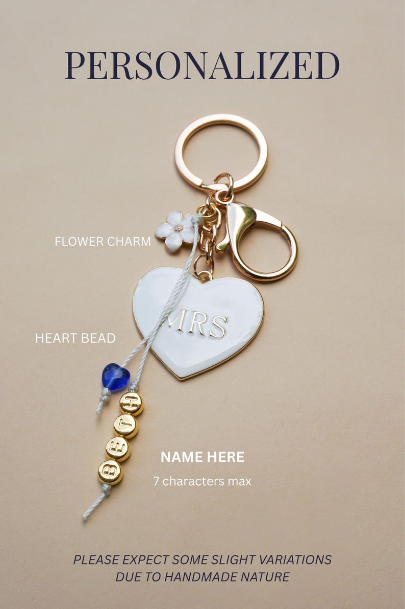Mrs Keychain Bride Key Chain Best Friend Engagement Gift for Her Friend Newly Engaged Gift Bride to Be Gift Idea Just Engaged Gift Key Ring