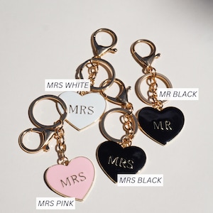 Mrs Keychain Bride Key Chain Best Friend Engagement Gift for Her Friend Newly Engaged Gift Bride to Be Gift Idea Just Engaged Gift Key Ring