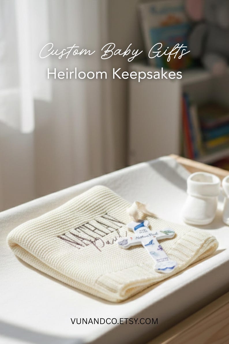 Personalized Baby Boy Baptism Gift Ceramic Cross Name Christian Keepsake Newborn Dedication Christening Presentation Grandbaby Gift Idea image 19