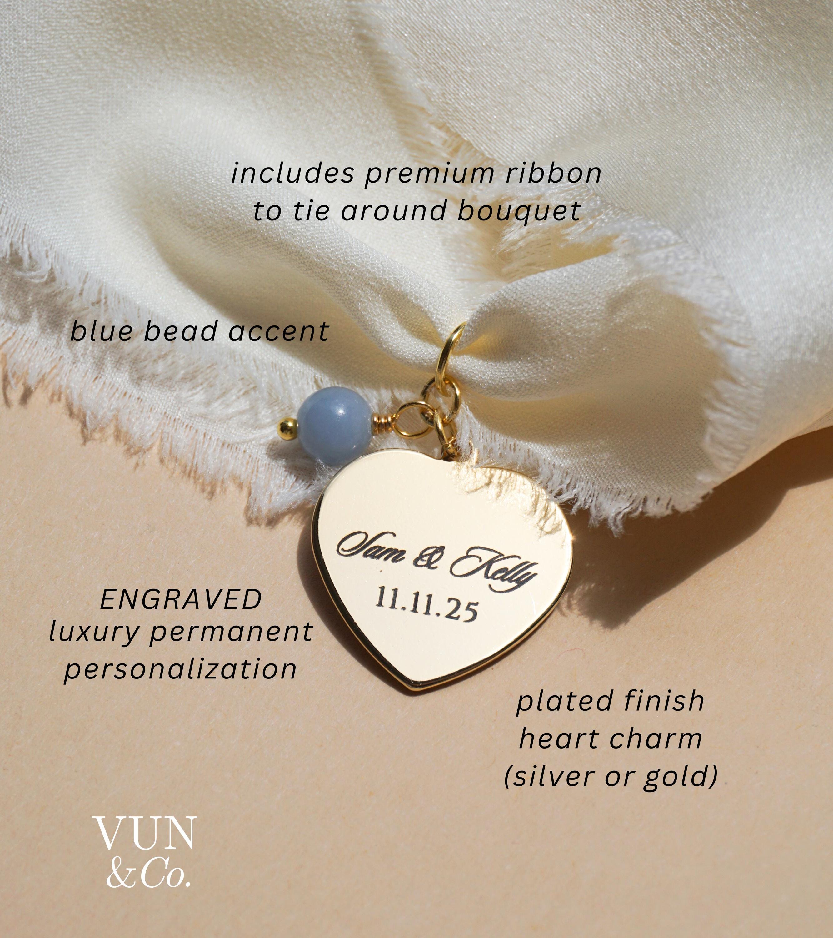 Engraved Bride Gift From Mom Something Blue Bride Gift Wedding