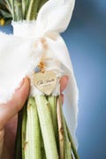 Personalized Bouquet Charm Gift for Bride Something Blue Gift Daughter Wedding Gift from Mom Wedding Bouquet Keepsake Charm Wedding Date