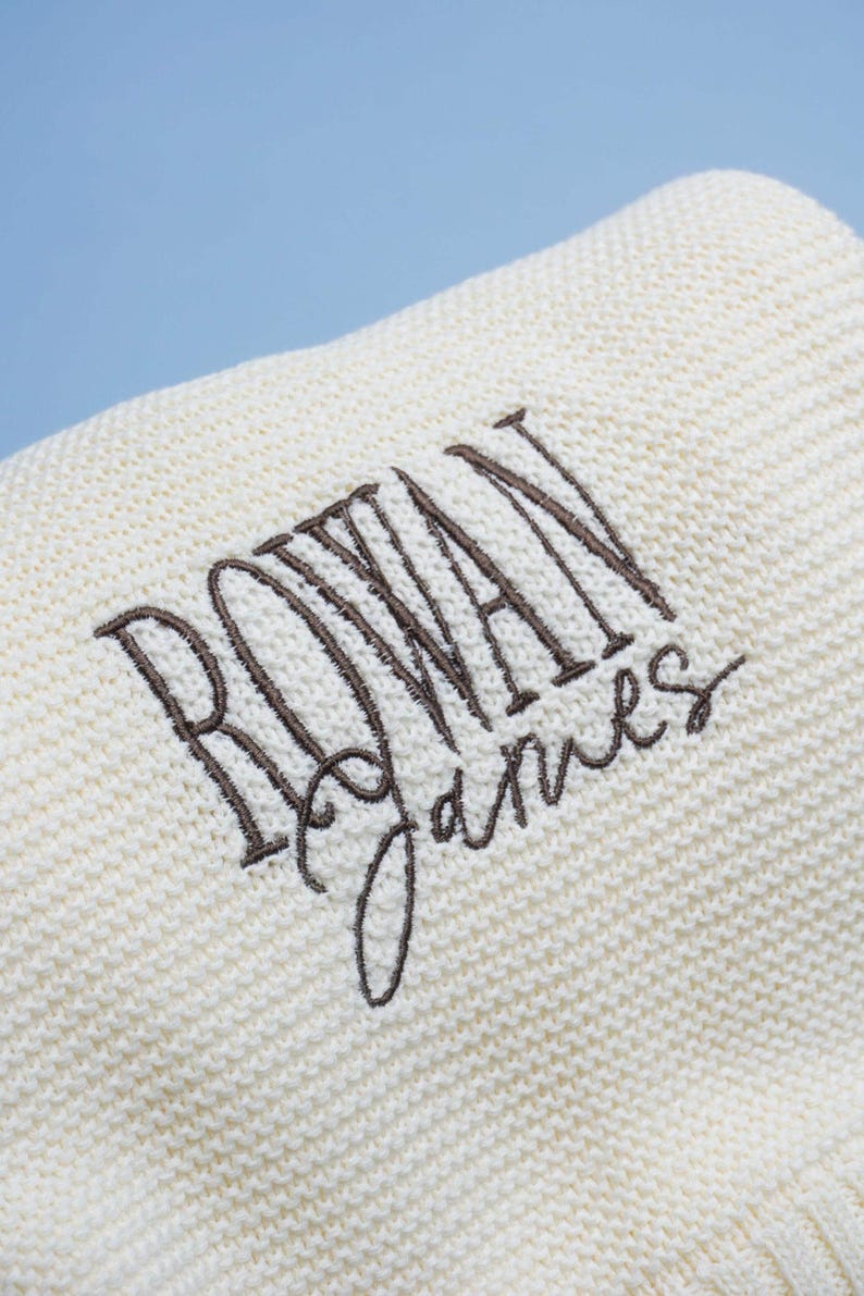 Personalized Knitted Baby Blanket Embroidered Baby Name Blanket Soft Cotton Newborn Gift Baby Girl Keepsake Gift for Boy Baby Shower Gift