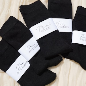 Personalized Groomsmen Gift Dress Socks Wedding Day Sock Wedding Party Gift for Groomsman Wedding Men Gift Best Man Gift Proposal Box Filler