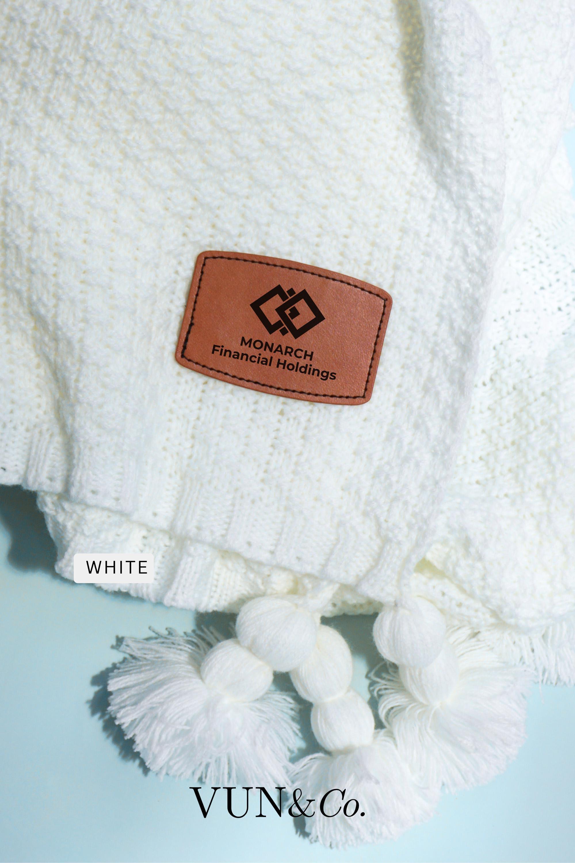 Blanket with Name Personalized Realtor Closing Gift for Customer New Home Gift Throw Blanket Branded Item Logo Blanket Gift Employee Bulk