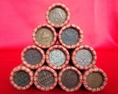 Window Wrapped Lincoln Wheat Penny Roll with 1700s 1800s OLD WORLD COIN End