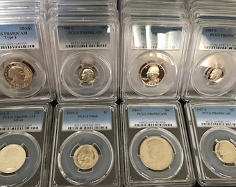 Lot of 10 Different PCGS PR69 Slabbed Graded U.S. Proof Coins! ESTATE SALE!