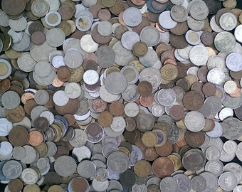 1/2 POUND World Coin Lots! 0.5 lb Mixed World Coins + BONUS with Every Lot!