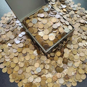 LOT of 100 (2 ROLLS) Unsearched Lincoln Wheat Cents 1c - Old U.S. Estate Coin Lots