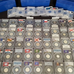 PCGS 90% Silver Slabbed Coins // PR69 Graded Silver Estate Sale // 1 Slab Lot // Massive Hoard + BONUS GOLD!