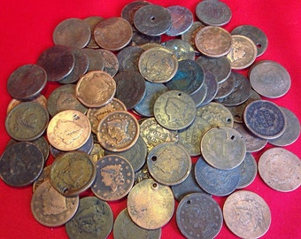 Early U.S. Large Cent CULL Coins / 1808-1857 / Coronet Braided Classic / 1 COIN