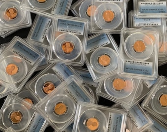 1 PCGS Graded PR69RD DCAM Lincoln Cent Penny PR69DCAM Proof 69 * 30+ Years Old