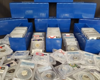 Lot of (3) PCGS 90% Silver Slabbed Coins // PR69 Graded Silver Estate Sale // 3 Slab Lot // Massive Hoard + BONUS GOLD!