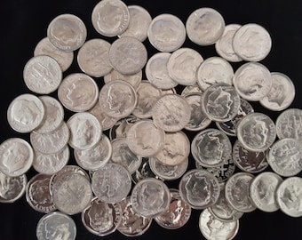 PROOF 90% Silver Roosevelt Dimes Old US Estate Coins // 1946-1964 // 1 COIN