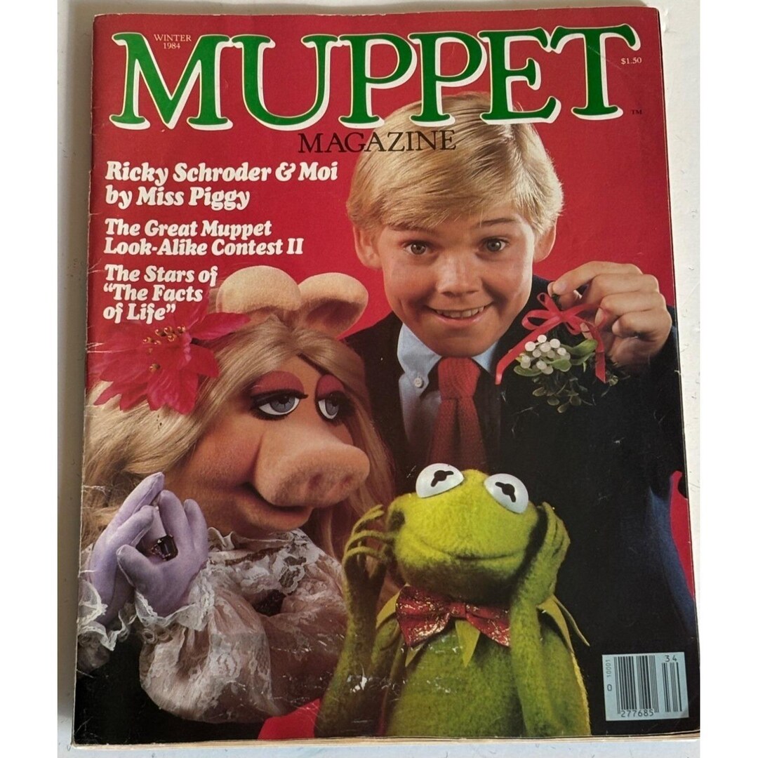 Vintage Winter 1984 Muppet Magazine Featuring Ricky Schroder & Miss ...