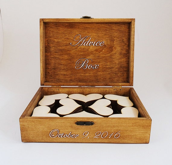 Card Box Wedding Guest Book Box Personalized Guest Book Etsy