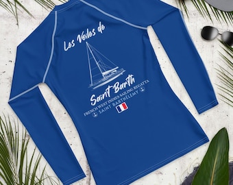 St. Barth Men's Rash Guard: Les Voiles Regatta Sailing Apparel
